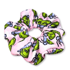 Pink Grinch Bullet Scrunchie - 