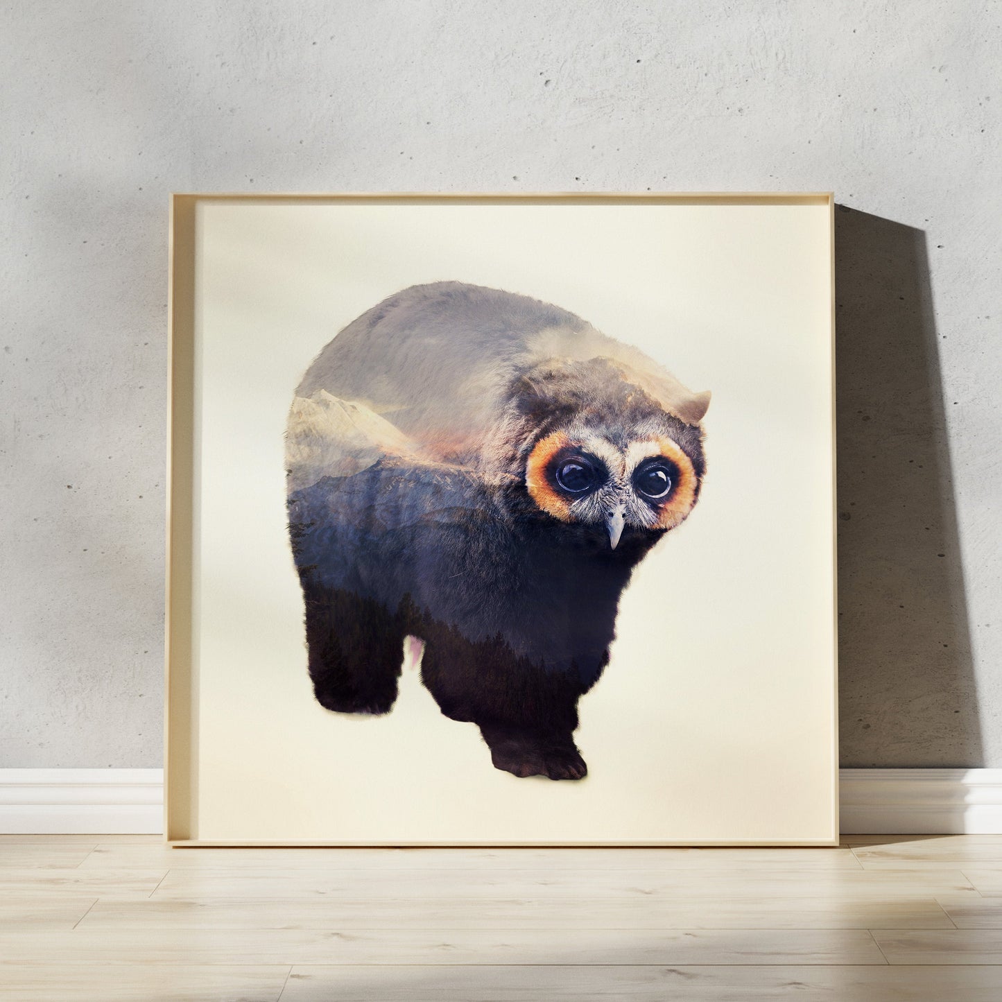 Owlbear Mountains D&D Art Print