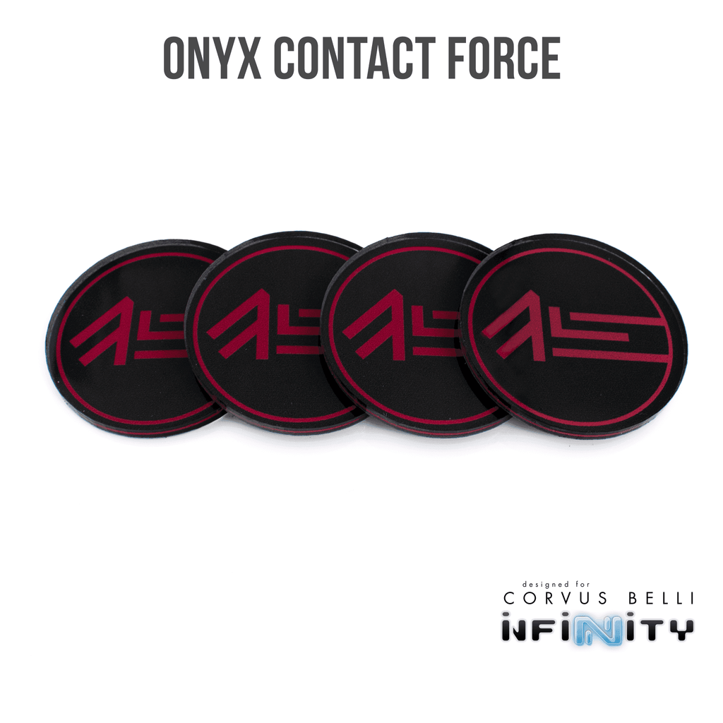 Infinity Faction Command Tokens - Onyx Contact Force