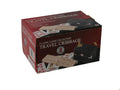 Cribbage Set - 2 Player Travel Folding Wood Cribbage Set-Snap Case and cards - 