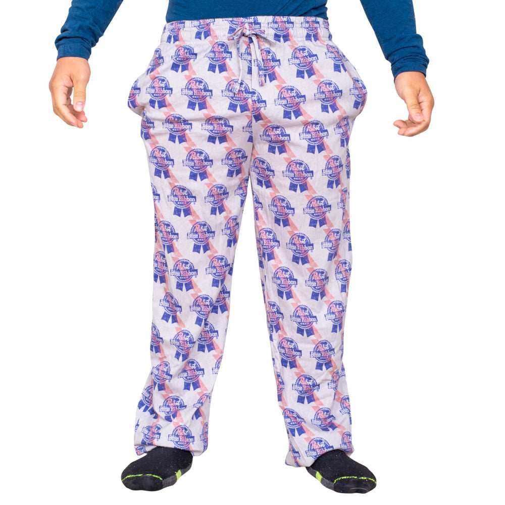 Blue Ribbon Beer Distressed Logo Lounge Pants - S