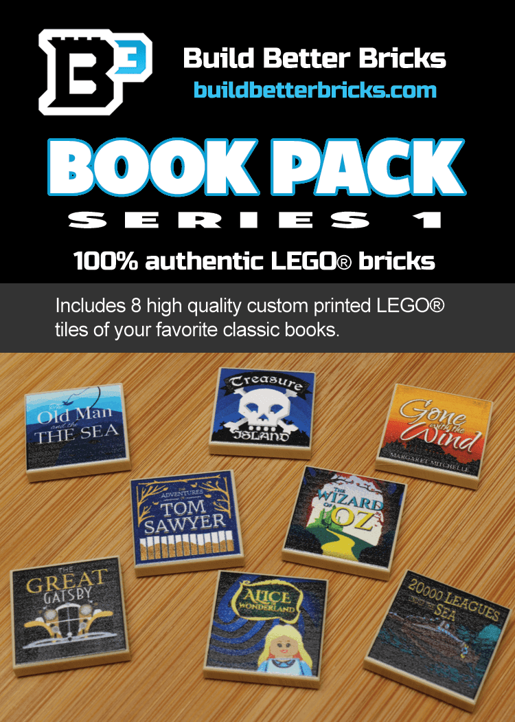 Classic Books Pack (Series 1) made using LEGO parts - 
