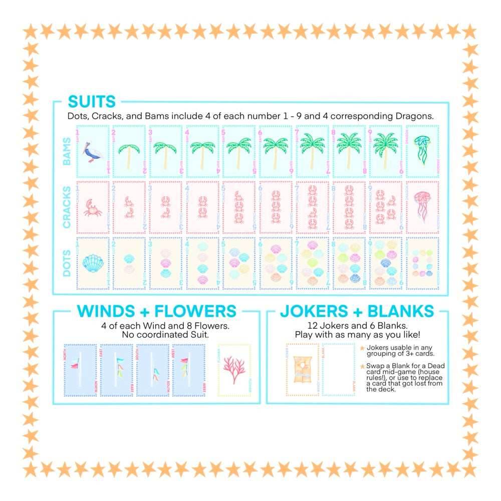 Play Away Mahjong Cards: Beach Edition - Deck