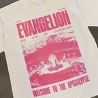 Evangelion Welcome To The Apocalypse White Tee