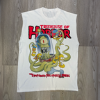 Tree House Of Terror' Cut-Off White Tee