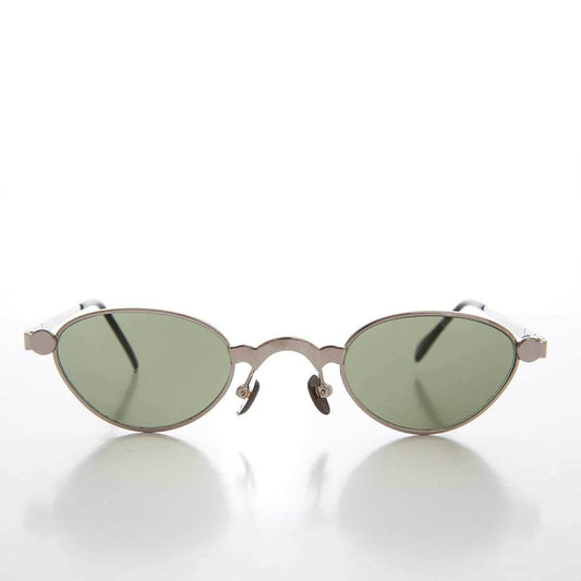 Unique 90s Steampunk Sunglass Unisex Futuristic - Petar - Silver