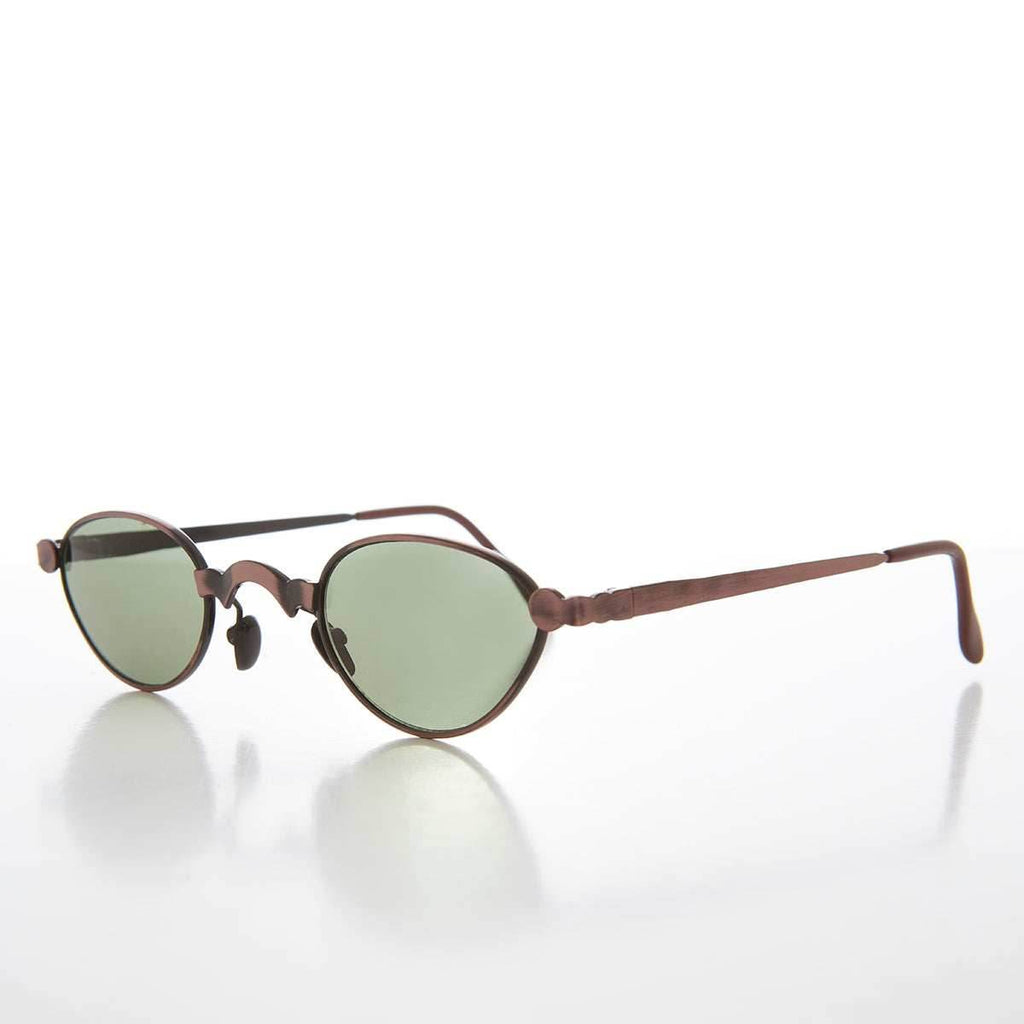 Unique 90s Steampunk Sunglass Unisex Futuristic - Petar - Silver