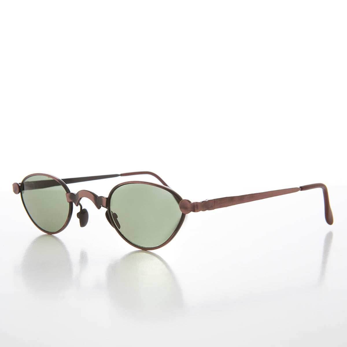 Unique 90s Steampunk Sunglass Unisex Futuristic - Petar - Silver