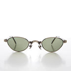 Unique 90s Steampunk Sunglass Unisex Futuristic - Petar - Gunmetal