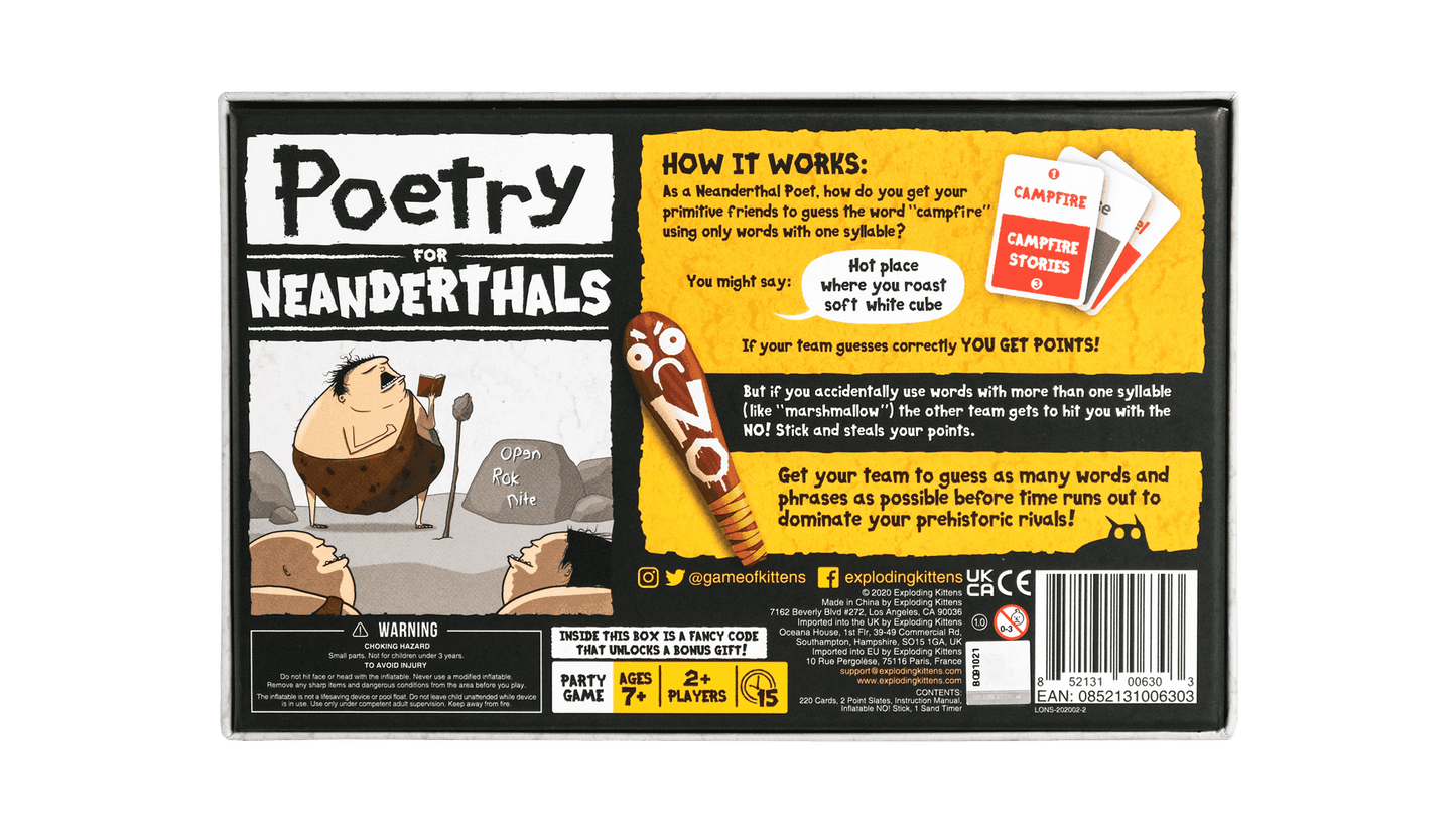 Poetry for Neanderthals - 