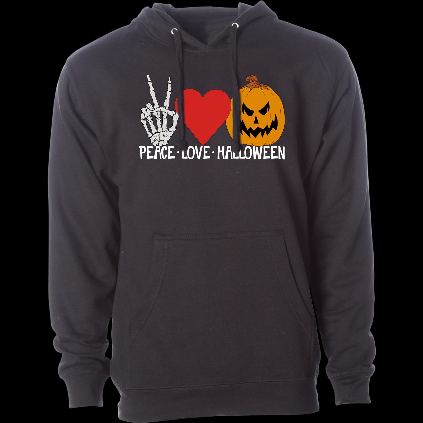 Peace Love Halloween Hoodie