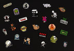 Premium Mystery Dice Set – 100's of different dice, stickers and pins! Handpacked in Portland, OR.