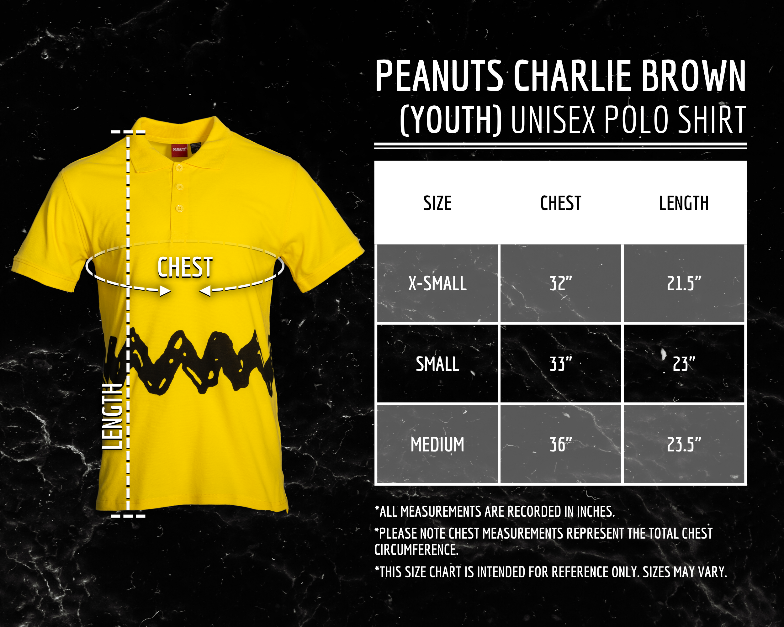 Charlie Brown Costume Essentials for Toddlers and Adults Polo