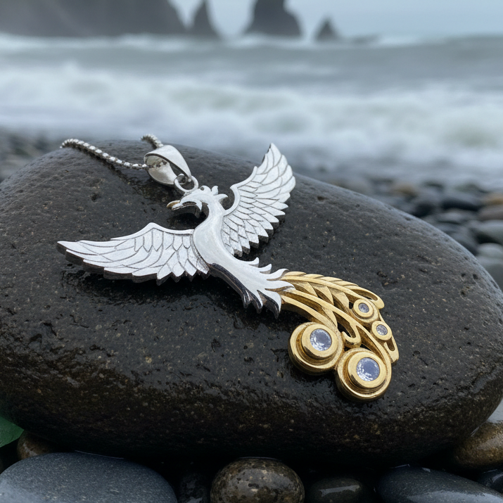 Phoenix Gemstone Necklace