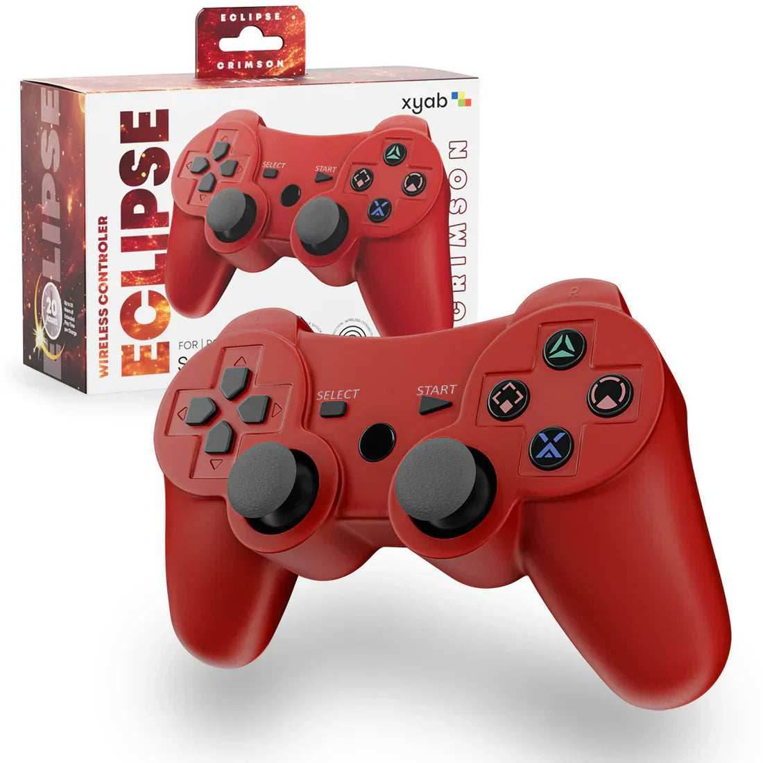 ECLIPSE Wireless Bluetooth Controller for PlayStation 3 - Red