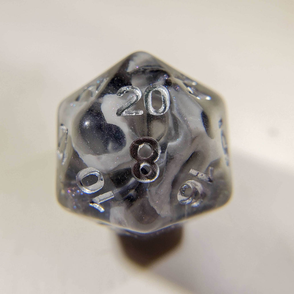 Misty Step - 14 Piece DnD Dice Set | Acrylic RPG Gaming Dice - 