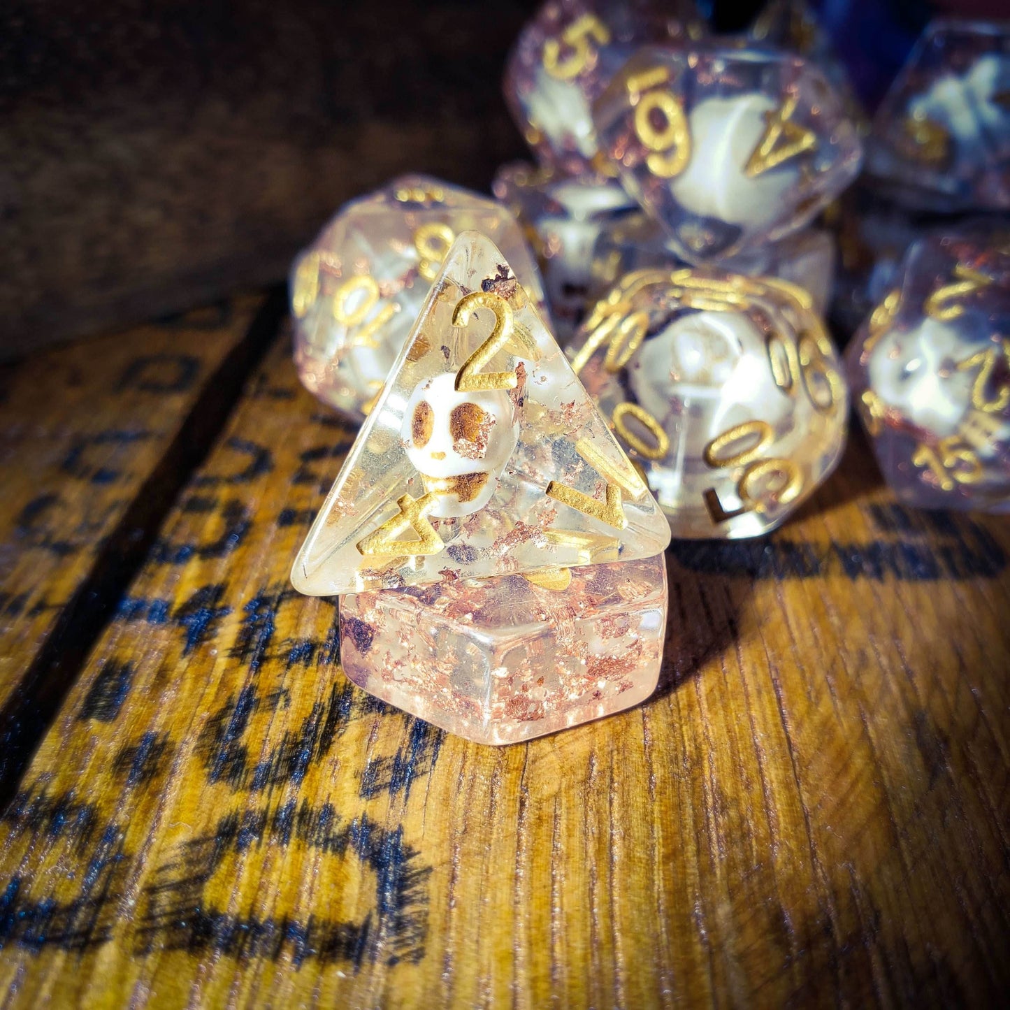 Swashbuckler - 14 Piece DnD Dice Set | Acrylic RPG Gaming Dice - 