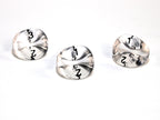 Translucent Polyhedral Clear/black d3 | PT0301 | 3-Sided Dice (sold per die)