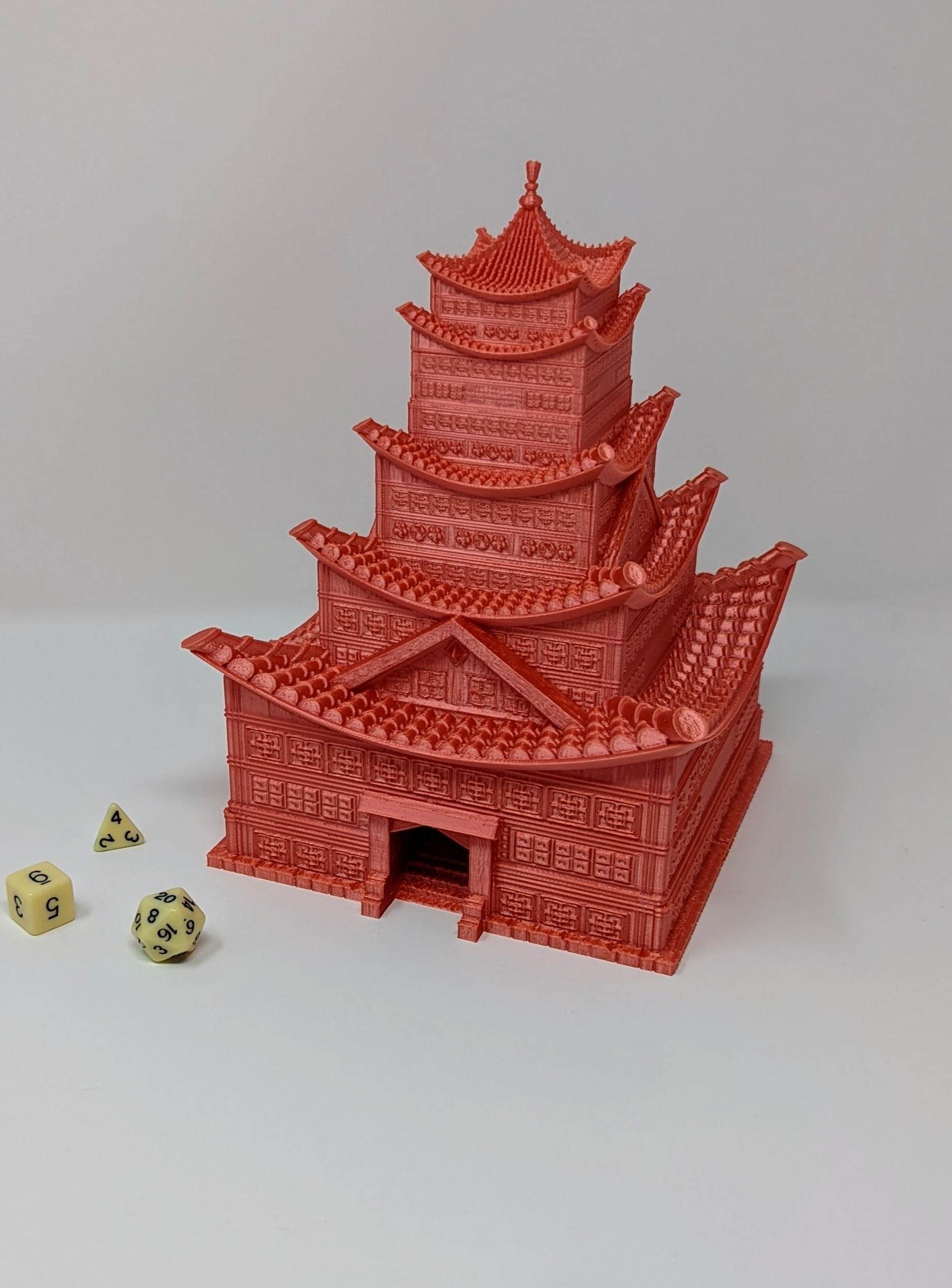 Pagoda Dice Roller - Tier 1 / Large Tray