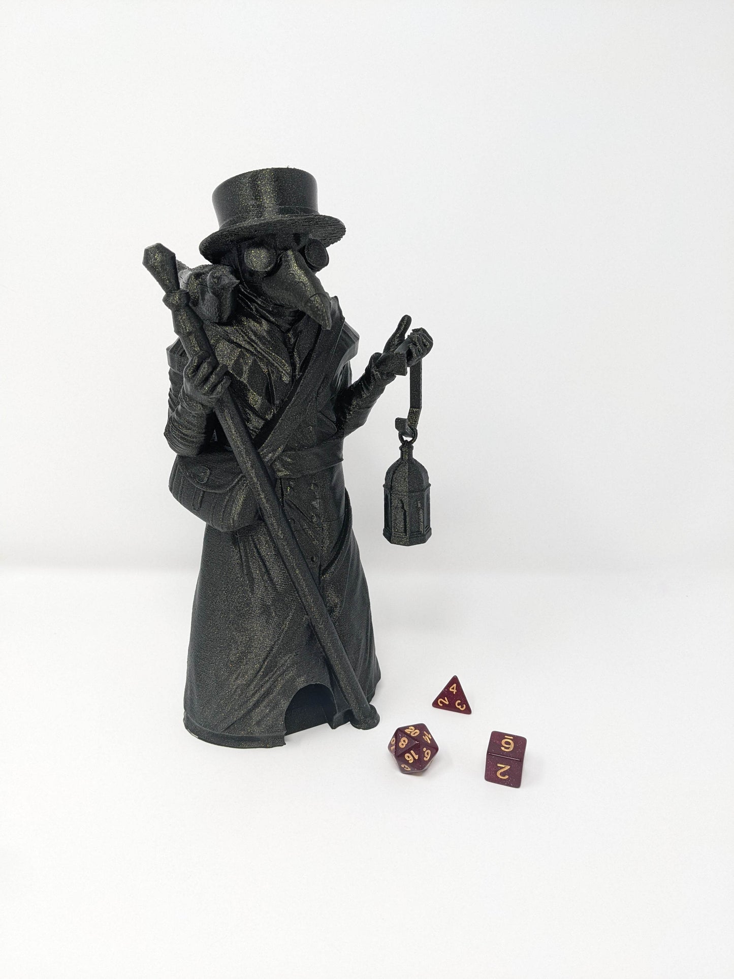 Plague Doctor Dice Roller - Multicolor As Pictured / Large Tray