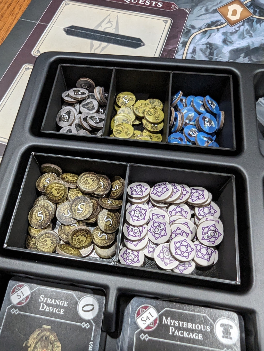 Token Organizers Insert for Skyrim: The Adventure Game