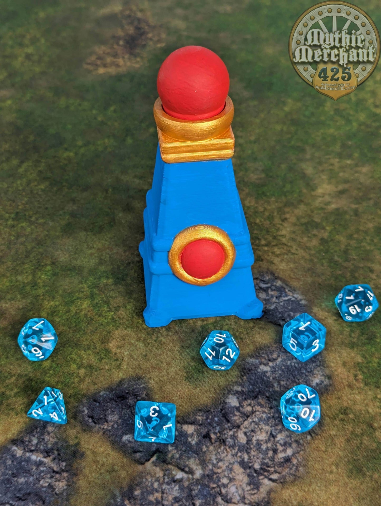 Magic Mana Potion 3D Printed Dice Jail | RPG Dice Vault | D20 Storage Box | Player Gift - Amplify Your Rolls with Arcane Reserves! - Black