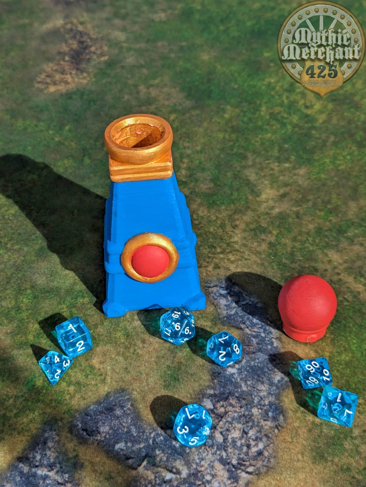 Magic Mana Potion 3D Printed Dice Jail | RPG Dice Vault | D20 Storage Box | Player Gift - Amplify Your Rolls with Arcane Reserves! - Black