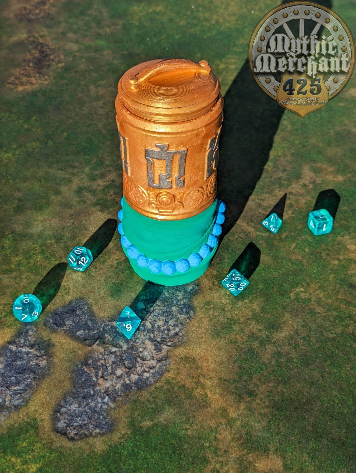 Monk 3D Printed Can Holder- Mythic Mugs Collection by Ars Moriendi 3D- Embrace the Tranquility! - Black / Non Threaded-No Lid