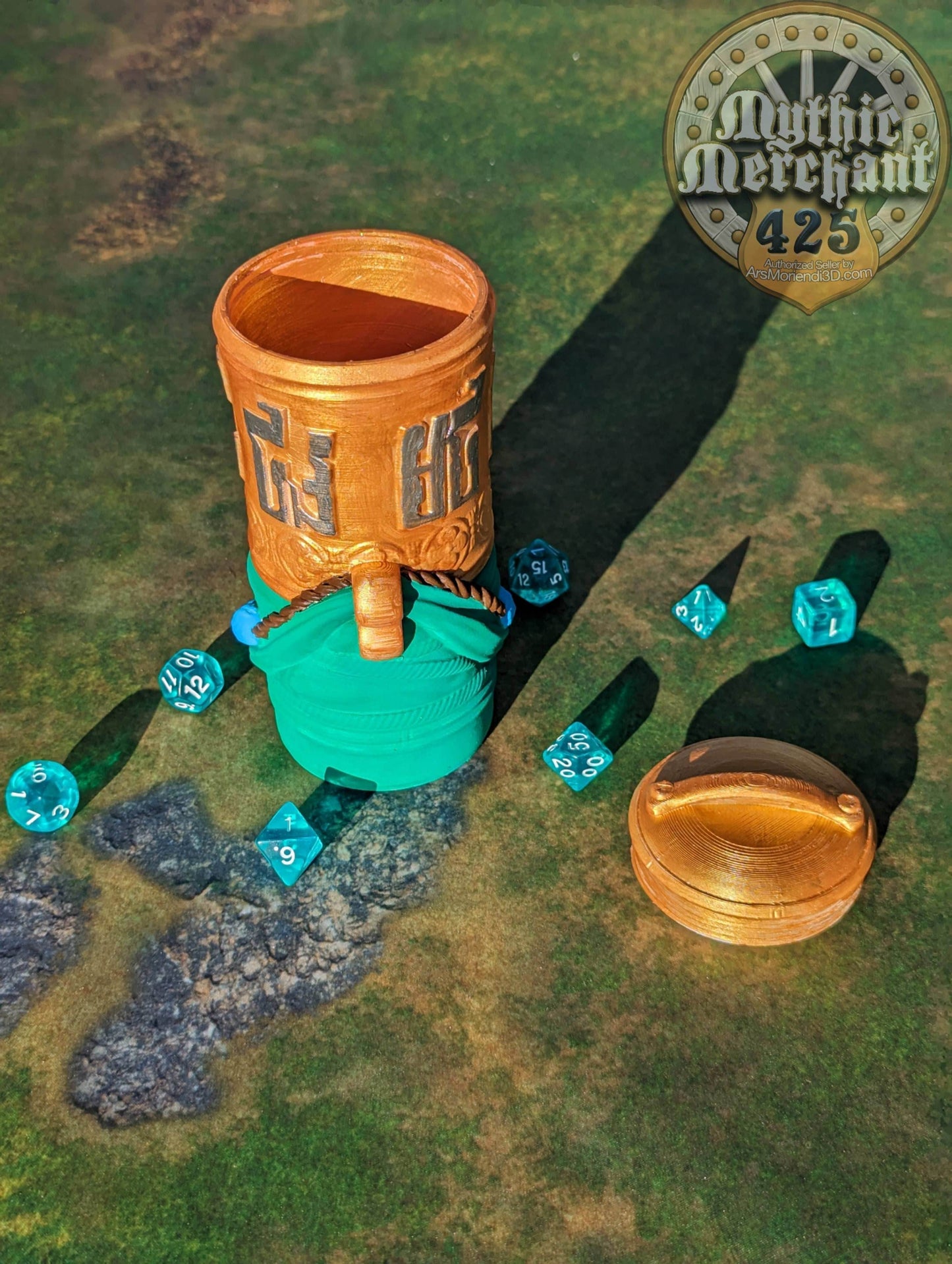 Monk 3D Printed Can Holder- Mythic Mugs Collection by Ars Moriendi 3D- Embrace the Tranquility! - Black / Non Threaded-No Lid