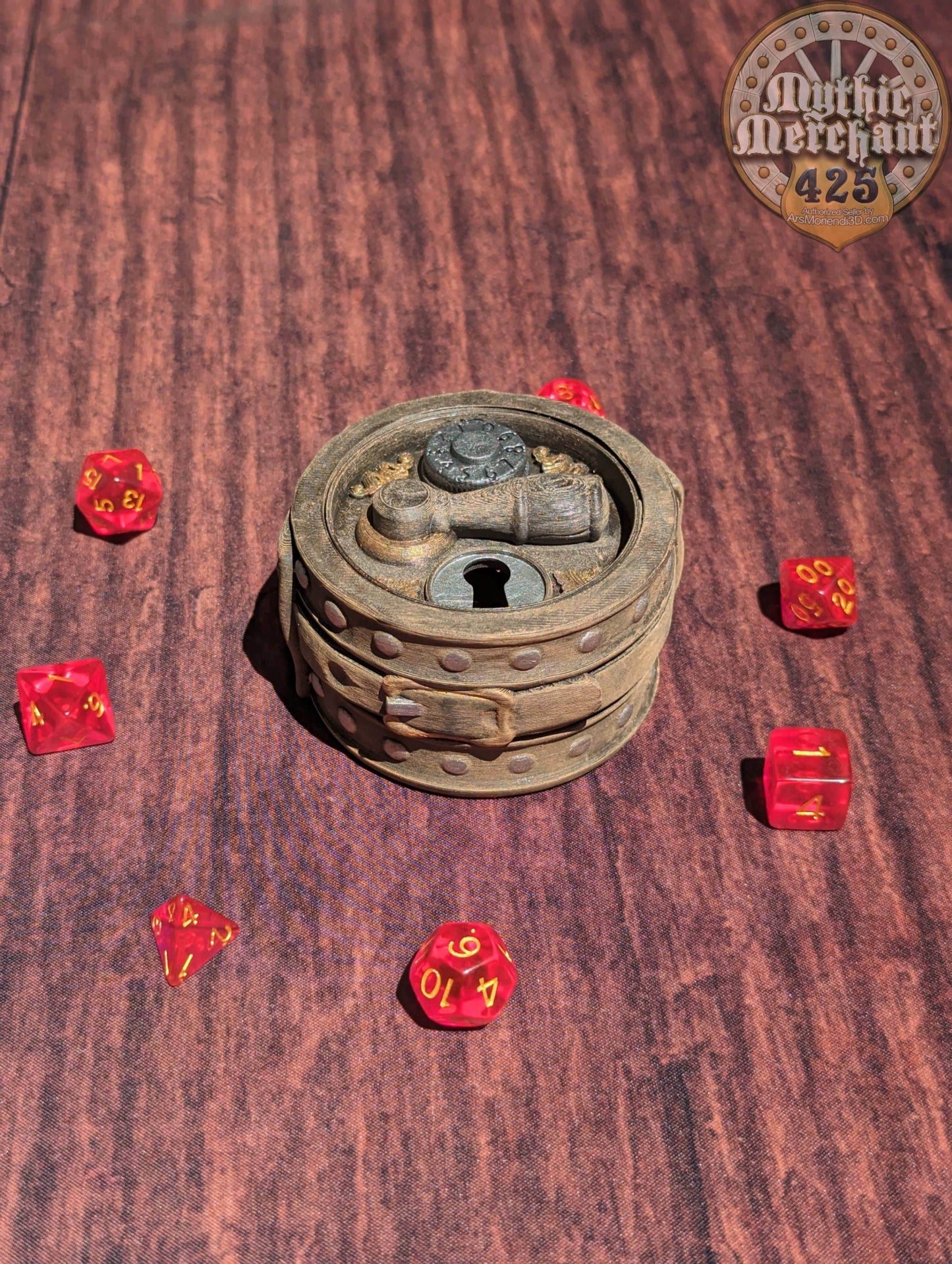 Rogue Class 3D Printed Dice Jail | RPG Dice Vault | D20 Storage Box | Wargaming - Player Gift - Stealth, Shadows & Sharp Rolls. - Black / Yes- Include Random Dice Set