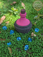 Halfling Hobbit Potion Bottle 3D Printed Dice Jail | Dice Vault | Mythic Mugs Collection by Ars Moriendi 3D- Embrace Whimsical Charm! - Black / Yes- Include Random Dice Set