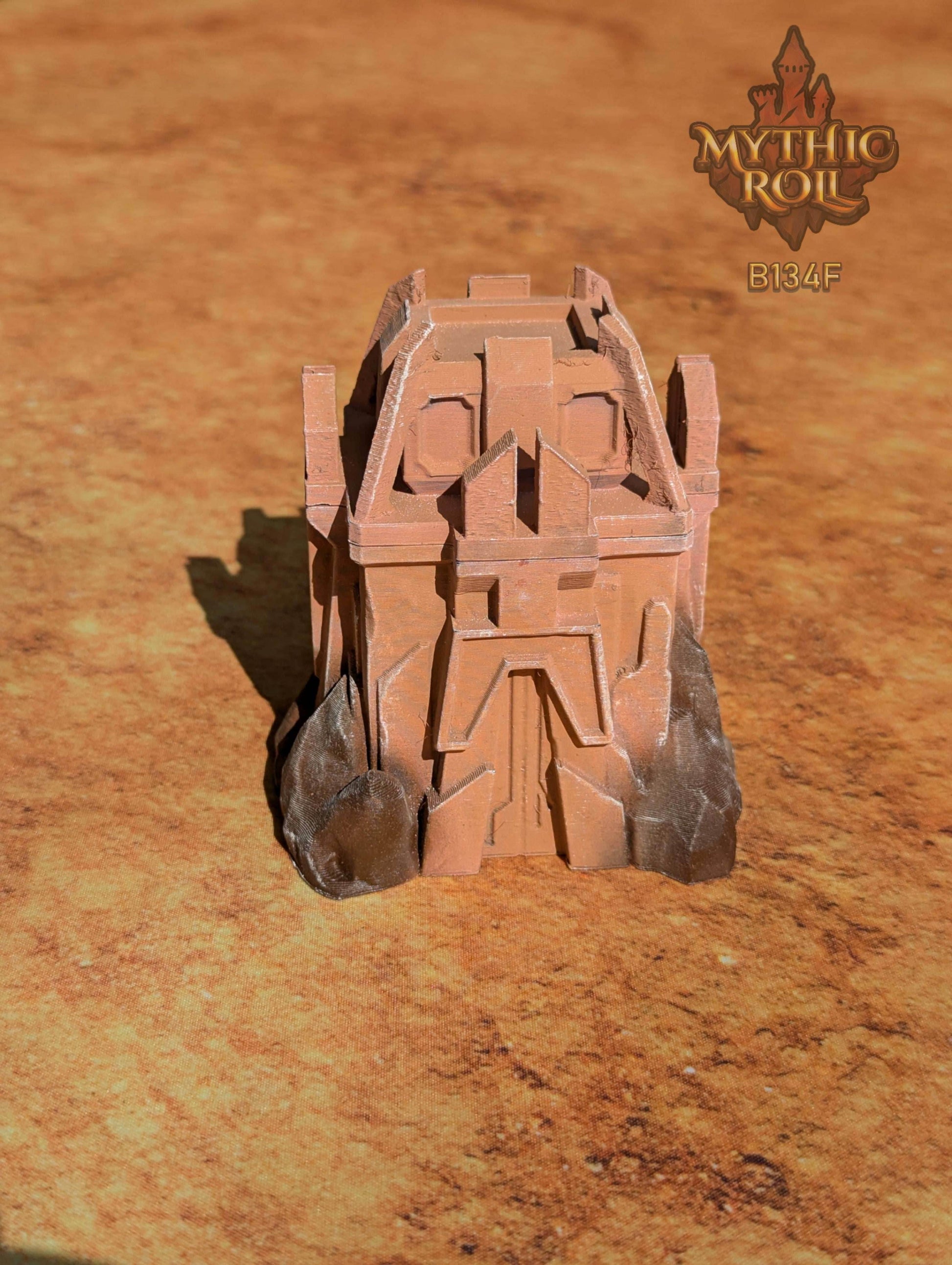 Ancient Anomaly 3D Printed Dice Box/Jail/Vault by Unchained Games - Mythic Roll Collection - Guard Your Dice with Secrets from Time's Abyss. - Black / Yes- Include Random Dice Set