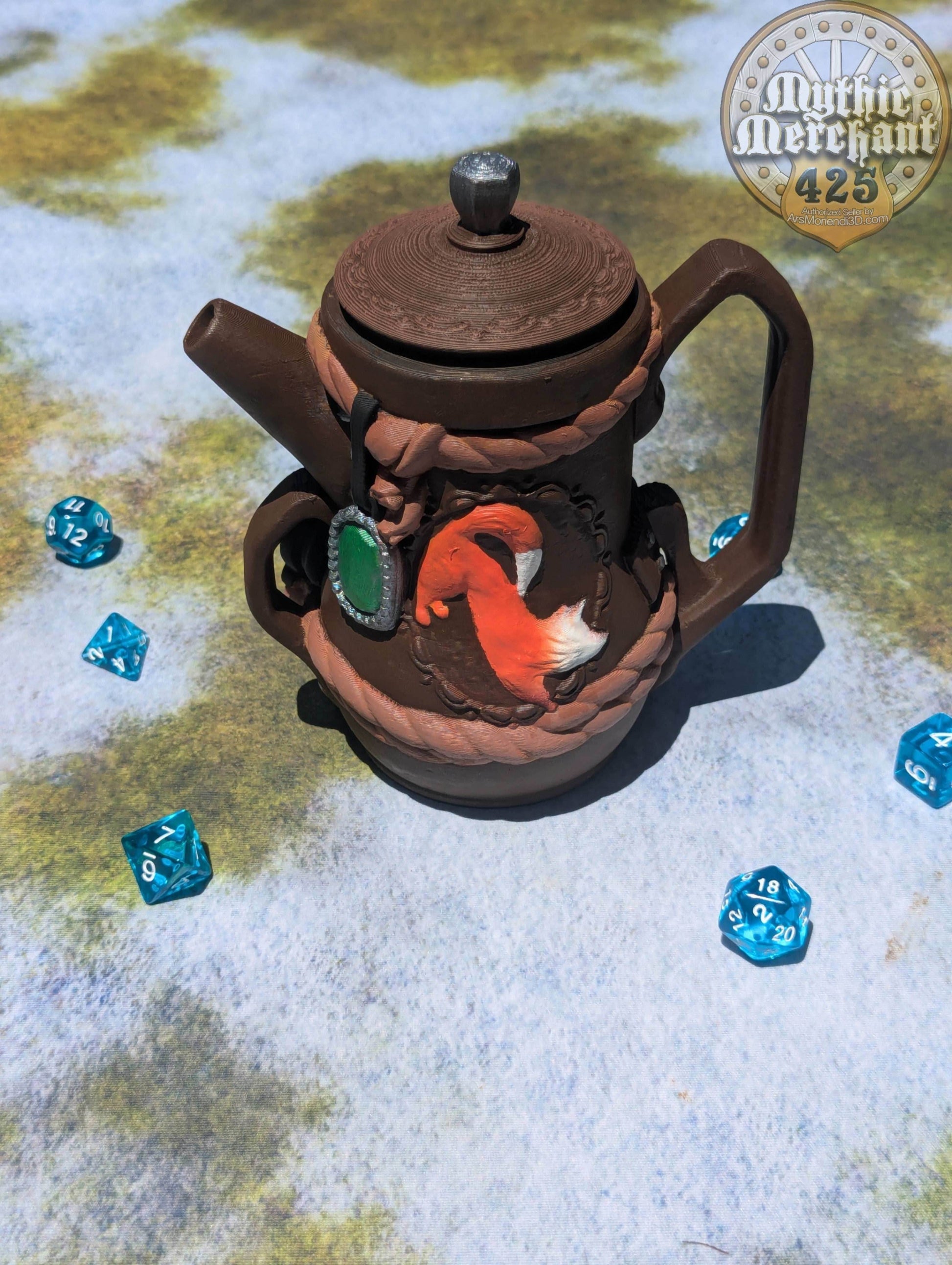 Gnome 3D Printed Can Holder- Mythic Mugs Collection by Ars Moriendi 3D- Embrace the Whimsy of the Gnomes! - Black / Non Threaded-No Lid