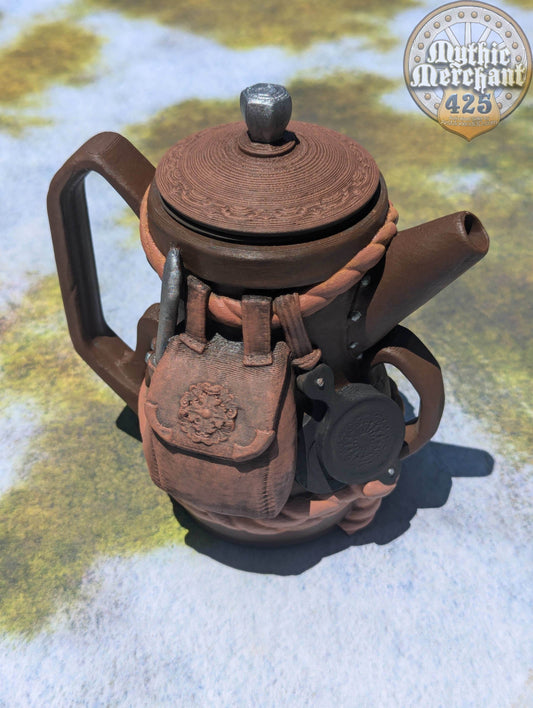 Gnome 3D Printed Can Holder- Mythic Mugs Collection by Ars Moriendi 3D- Embrace the Whimsy of the Gnomes! - Black / Non Threaded-No Lid