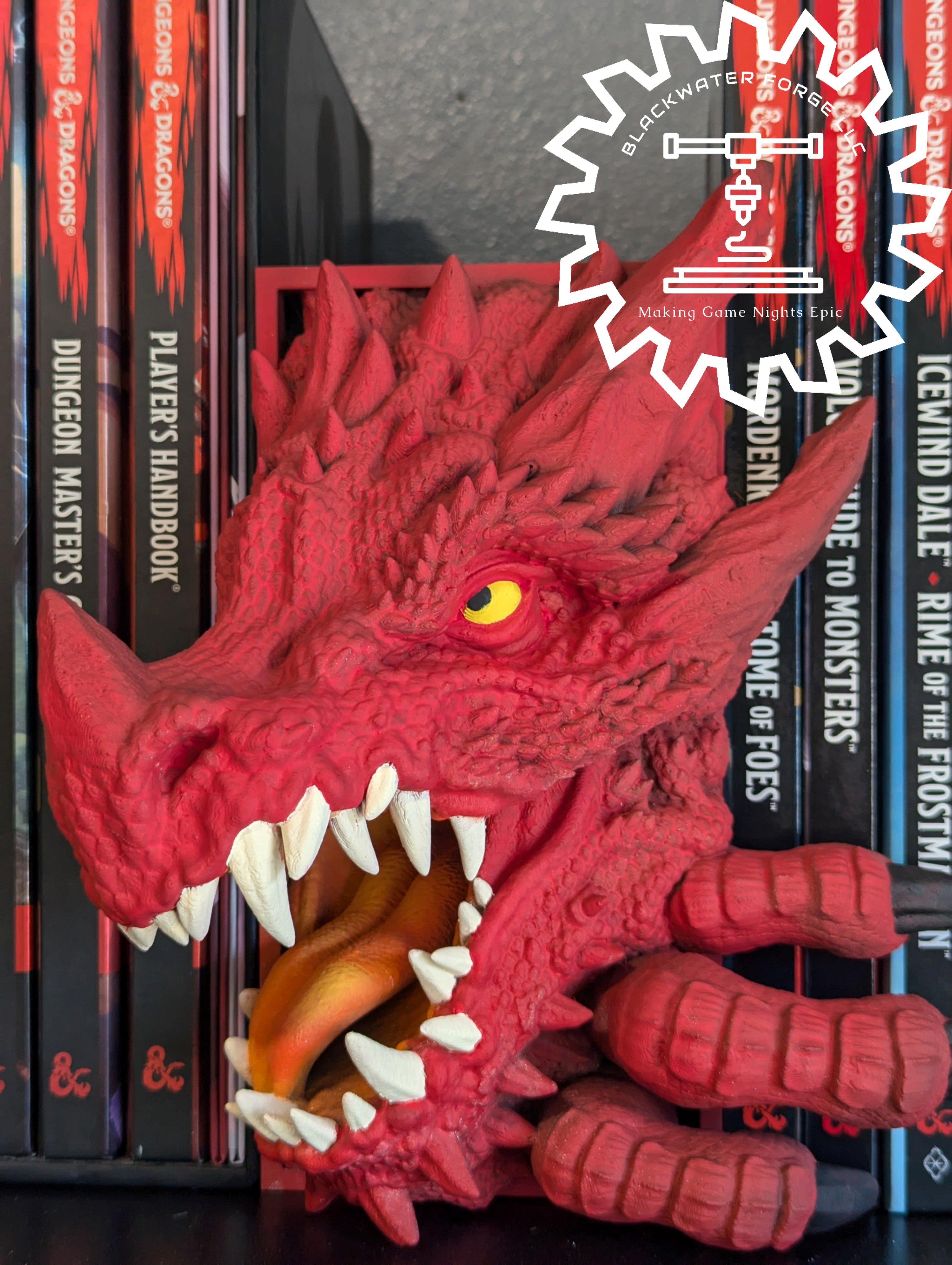 Dragon 3D Printed Book Nook- Miniatures of Madness- Transform your bookshelf into a Gateway to a Mythical Realm!