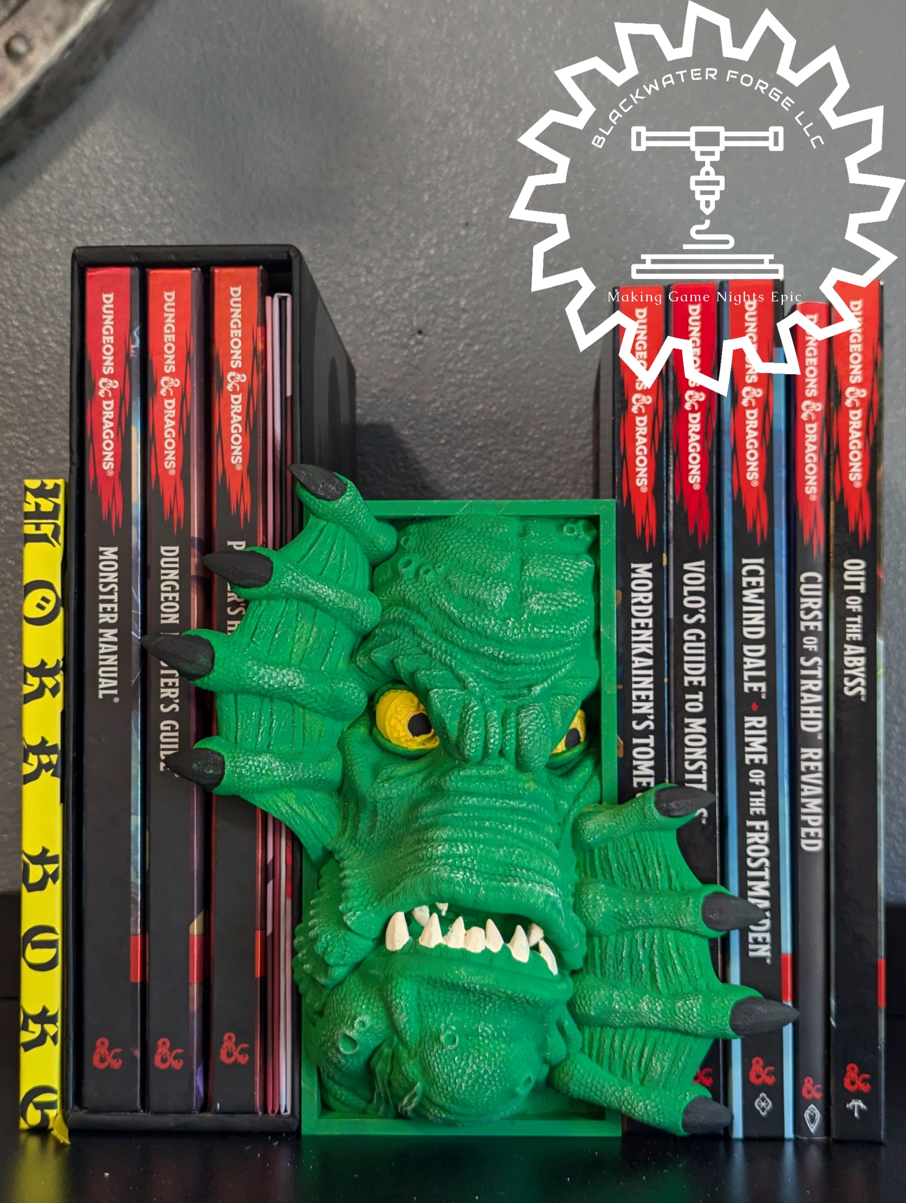 Swamp Creature Merman Monster 3D Printed Book Nook- Miniatures of Madness- It Came from Beneath the Sea!