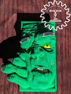 Dr. Frankenstein's Monster 3D Printed Book Nook- Miniatures of Madness- Step into the chilling laboratory of the legendary Dr. Frankenstein!