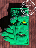 Dr. Frankenstein's Monster 3D Printed Book Nook- Miniatures of Madness- Step into the chilling laboratory of the legendary Dr. Frankenstein!