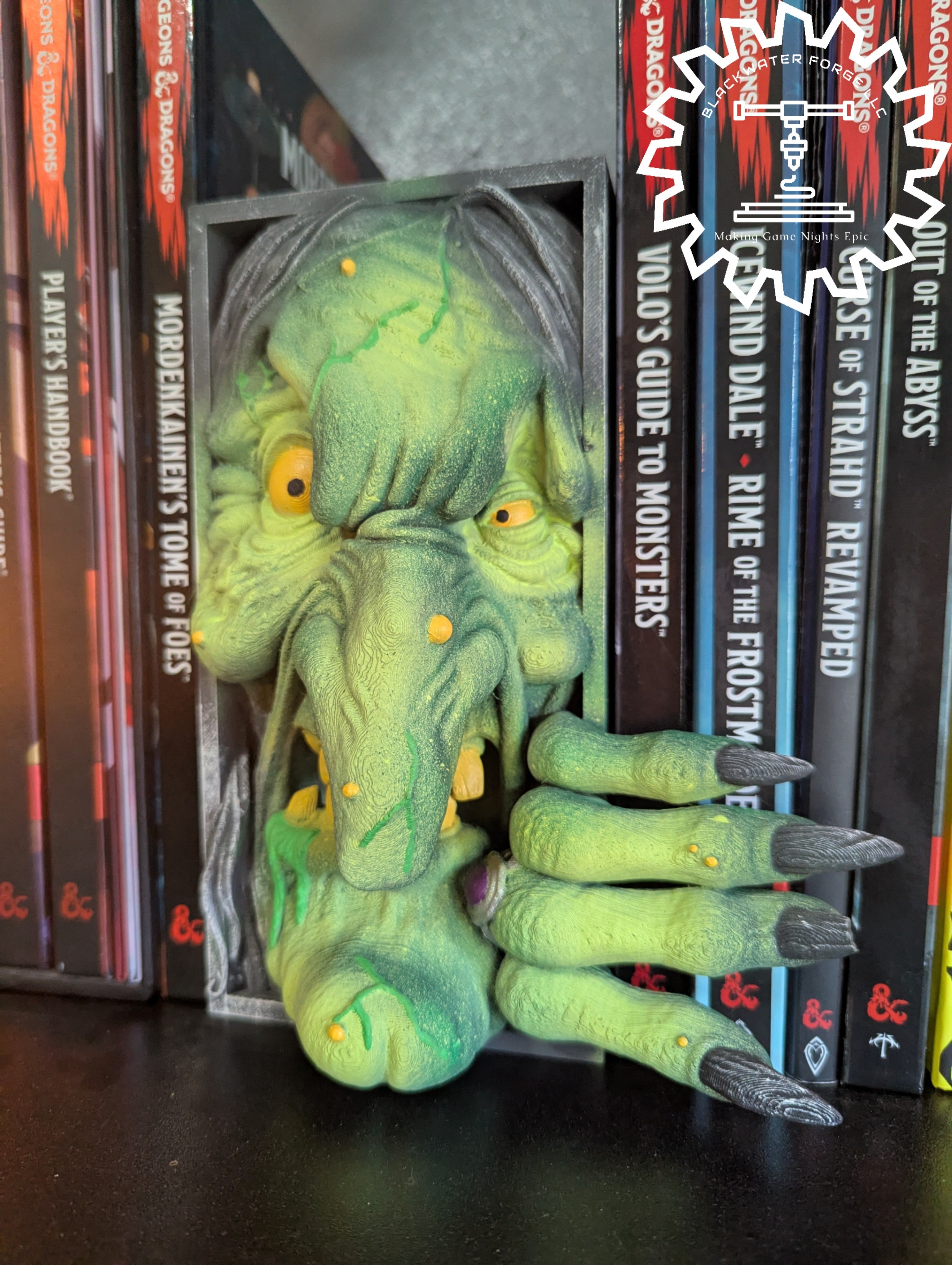 Baba Yaga Witch 3D Printed Book Nook- Miniatures of Madness- Bring Eerie Folklore to Life!