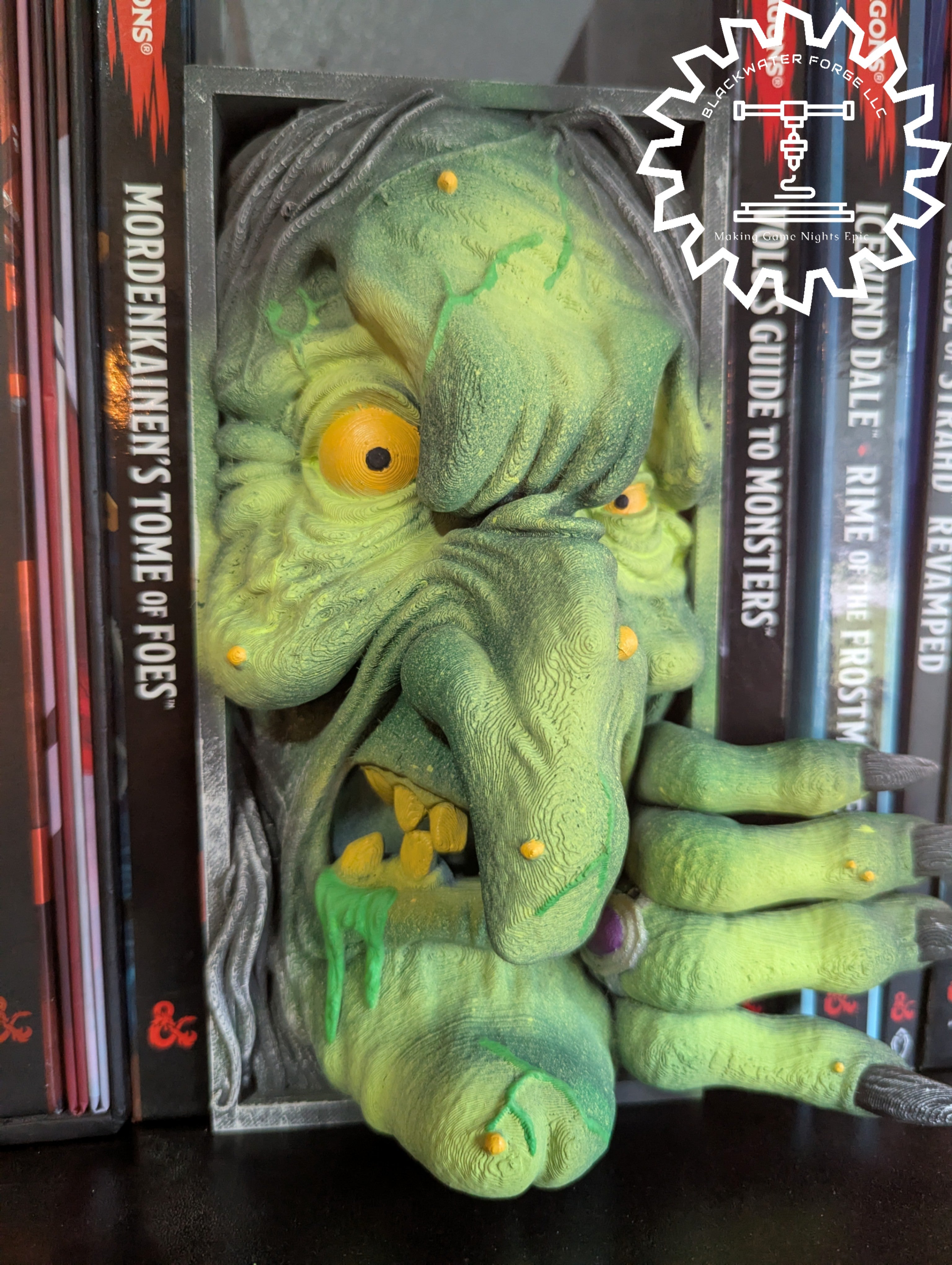 Baba Yaga Witch 3D Printed Book Nook- Miniatures of Madness- Bring Eerie Folklore to Life!