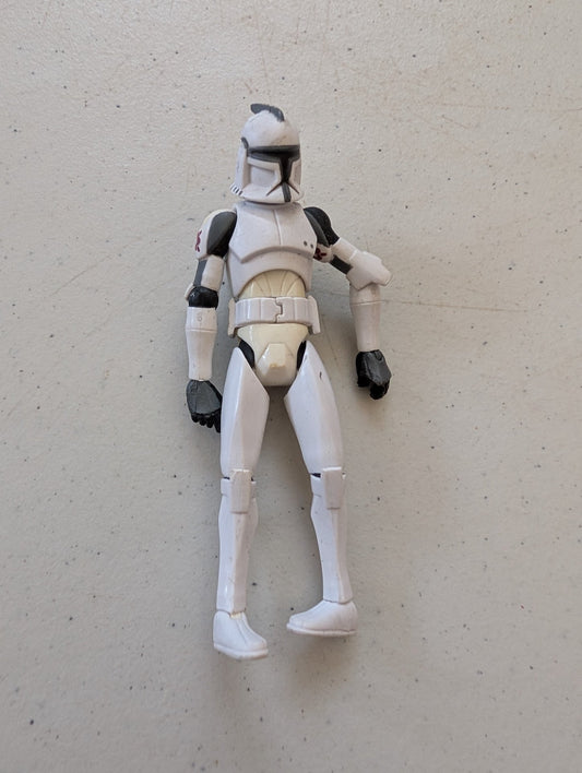 Clone Trooper Clone Wars Classic Star Wars White Animated Dirty(Vintage, Action Figure, Missing parts/accessories, Collectable, Toy)