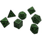 Enchanted Ent - 7 Piece DnD Dice Set | Acrylic RPG Gaming Dice - 