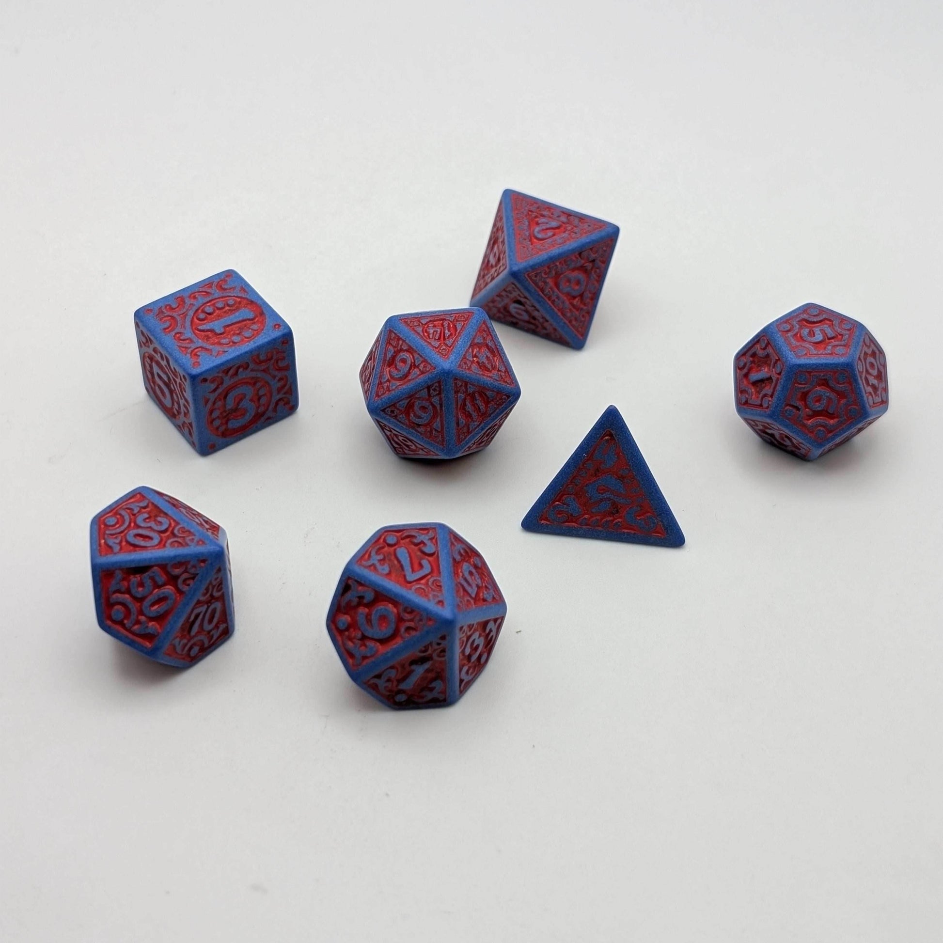 Enchanted Hero - 7 Piece DnD Dice Set | Acrylic RPG Gaming Dice - 