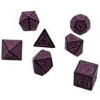 Enchanted Royalty - 7 Piece DnD Dice Set | Acrylic RPG Gaming Dice - 