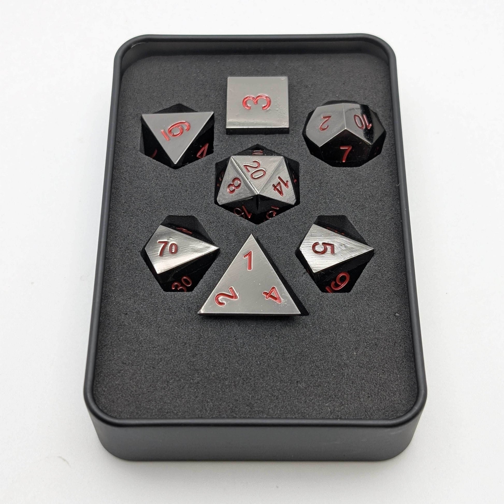 Ancient Passions - 7 Piece DnD Dice Set | Metal RPG Gaming Dice - 
