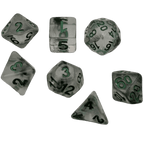 Shinning Stars - 7 Piece DnD Dice Set | Acrylic RPG Gaming Dice - 
