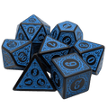 Enchanted Seas - 7 Piece DnD Dice Set | Acrylic RPG Gaming Dice - 