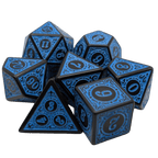 Enchanted Seas - 7 Piece DnD Dice Set | Acrylic RPG Gaming Dice - 