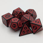 Enchanted Demon - 7 Piece DnD Dice Set | Acrylic RPG Gaming Dice - 
