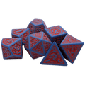 Enchanted Hero - 7 Piece DnD Dice Set | Acrylic RPG Gaming Dice - 